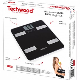 Pèse Personne Techwood TPP-919 150 Kg - Noir