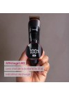 Tondeuse barbe homme et femme avec écran LED indicateur batterie