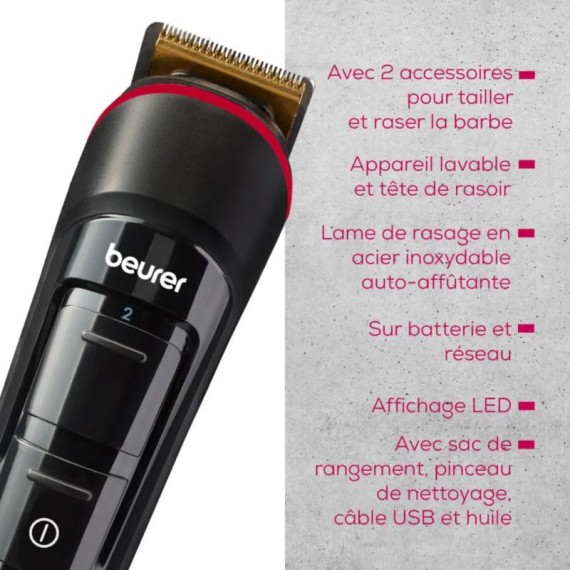 Tondeuse compacte et silencieuse pour poils visage