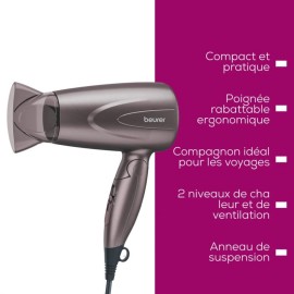 Sèche Cheveux Professionnel BEURER HC17 1300W - Gris