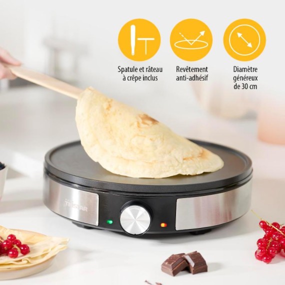 Plaque à crêpes antiadhésive 30 cm Tristar