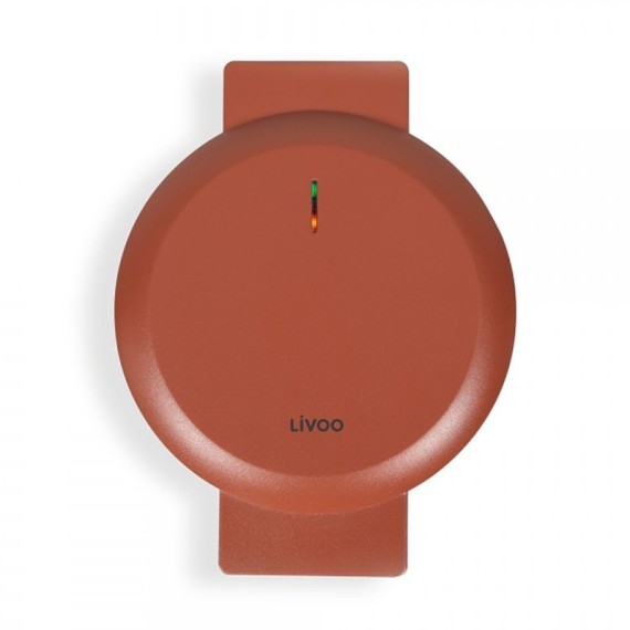 Gaufrier électrique rouge Livoo cuisson rapide et uniforme