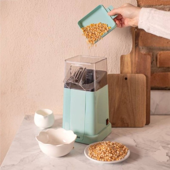 Pop corn maker Livoo DOM497 bleu facile à nettoyer