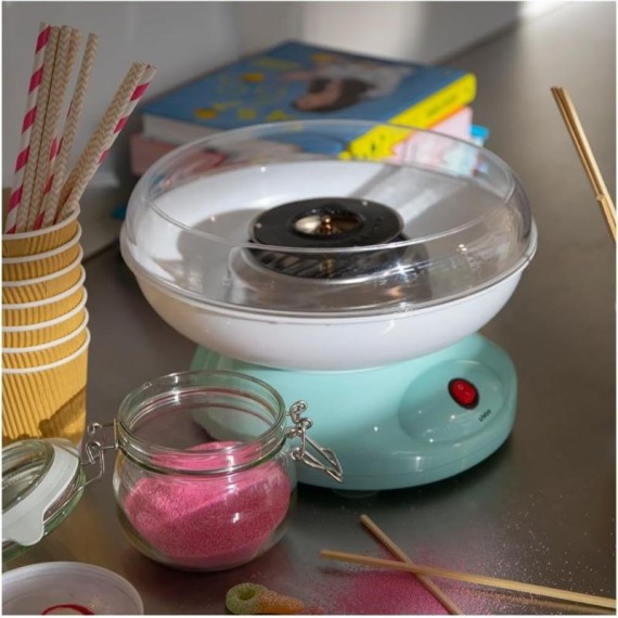 Appareil à barbe à papa bleu pour cuisine et fêtes