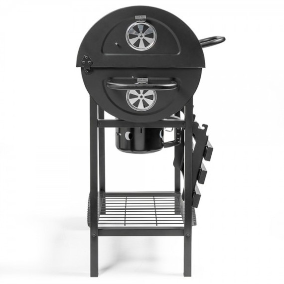 Barbecue à Charbon LIVOO design baril noir cuisson grillade été