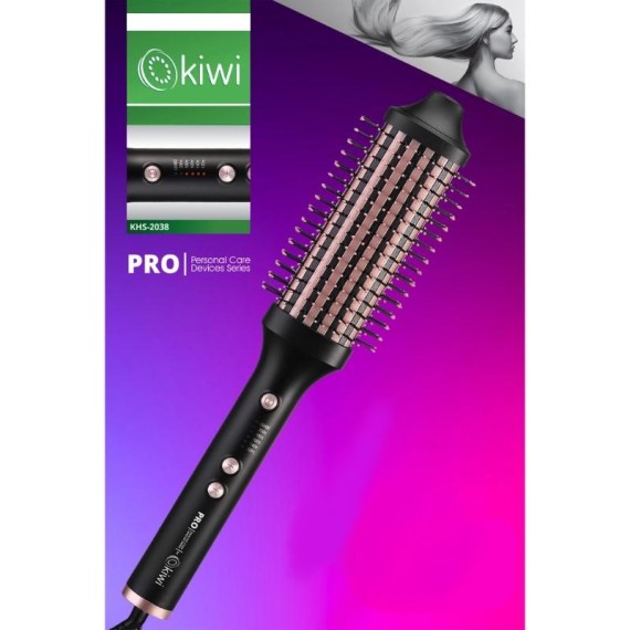 Sèche-cheveux brosse rotative KIWI coiffage rapide et facile