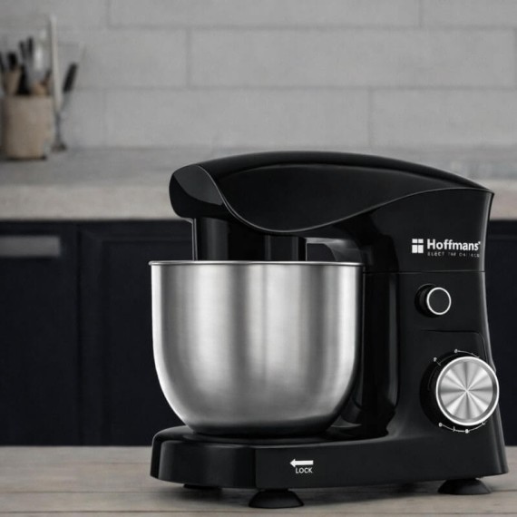 Robot Pétrin HOFFMANS HM-80886L 1500W bol 6L noir