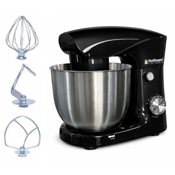 Robot pâtissier Hoffmans avec accessoires fouet crochet batteur