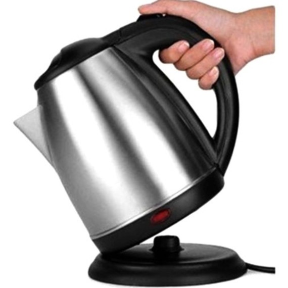 Bouilloire Sans Fil HOFFMANS base rotative inox cuisine moderne