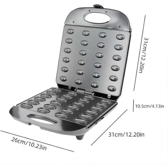 Appareil à pâtisserie Hoffmans noir, surface anti-adhésive