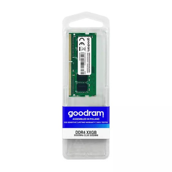 Barrette Mémoire GOODRAM 16Go DDR4 Sodimm pour PC rapide