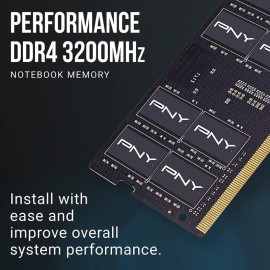 Barrette Mémoire PNY 32Go DDR4 3200MHz Sodimm