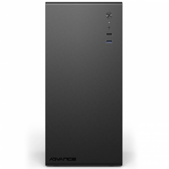 Boîtier ordinateur compact noir design robuste ADVANCE OPTIMA