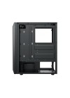 boitier gaming noir RGB design moderne avec façade mesh airflow