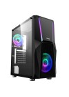 Boîtier PC gamer noir compatible Micro ATX et ATX
