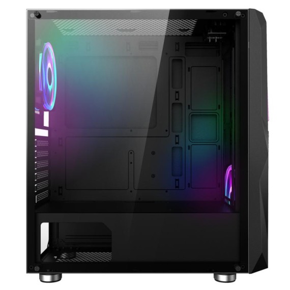Boîtier gaming ARGB RGB panneau verre trempé