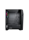 Boîtier PC gaming noir RGB setup gamer moderne avec éclairage ARGB