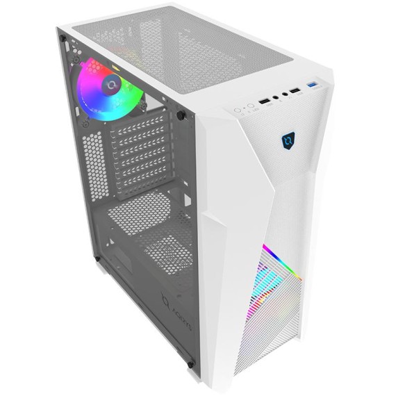 Boîtier AQIRYS CANOPUS ARGB design blanc gaming