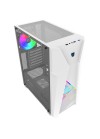 Boîtier PC RGB blanc avec ventilateurs ARGB
