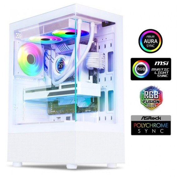 Spirit Of Gamer Spectra Artic boîtier PC gamer blanc ARGB