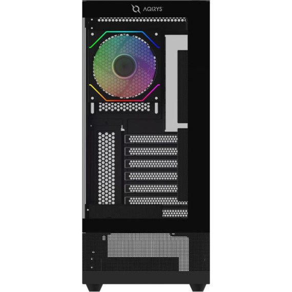boîtier PC gamer moyen tour RGB noir avec ventilateurs ARGB