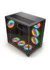 boîtier PC moyen tour gaming avec ventilateurs ARGB et airflow performant