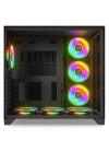Boîtier Gamer NJOY Aura noir RGB intérieur spacieux pour configuration gaming