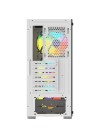 Boîtier PC ARGB blanc avec ventilateurs gaming intégrés