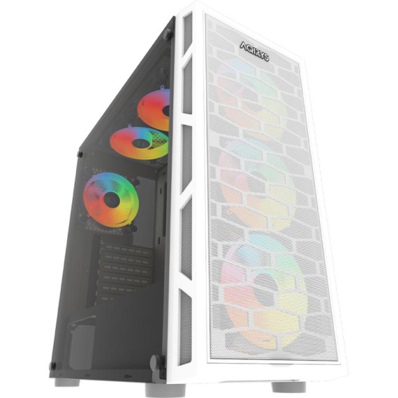 Boîtier PC gamer blanc AQIRYS Arcturus RGB performance