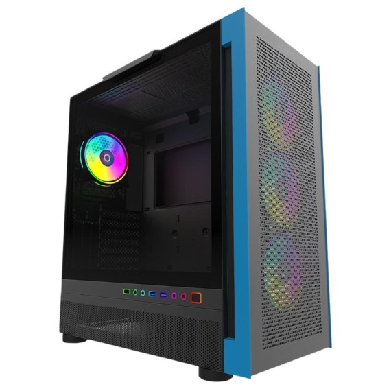 Boitier Gamer AQIRYS SARGAS RGB vue avant design gaming