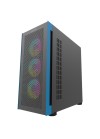 boîtier gamer noir RGB ATX design moderne et élégant
