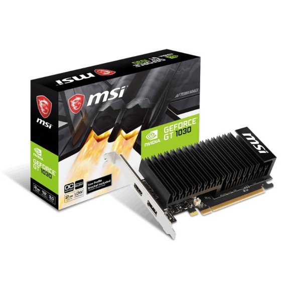 MSI GeForce GT 1030 2GHD4 LP OC pour upgrade PC ancien