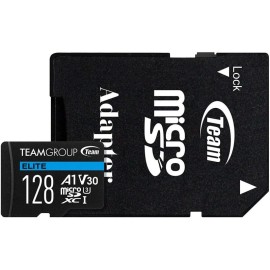 Carte mémoire TeamGroup Elite Micro SDXC UHS-I A1 V30 - 128 Go