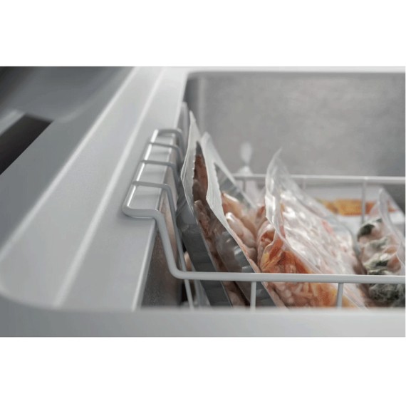 Congélateur coffre Whirlpool 580L ouverture pratique blanc