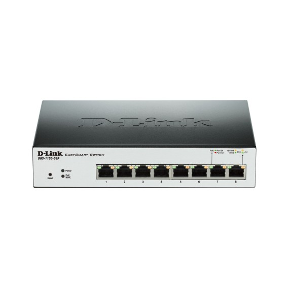 Switch D-Link 8 ports Gigabit 10/100/1000 Mbps PoE