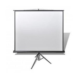 Ecran de projection mobile tripied 199x199cm - Blanc (ETPR2020R)