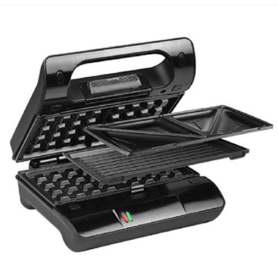 Multi & Sandwich Grill Compact professionnel 800w, Noir (117002)