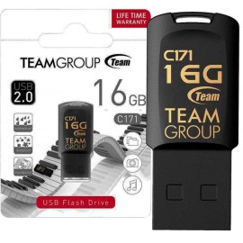 Clé Usb TEAMGROUP C171 16Go USB 2.0 Noir (TC17116GB01)