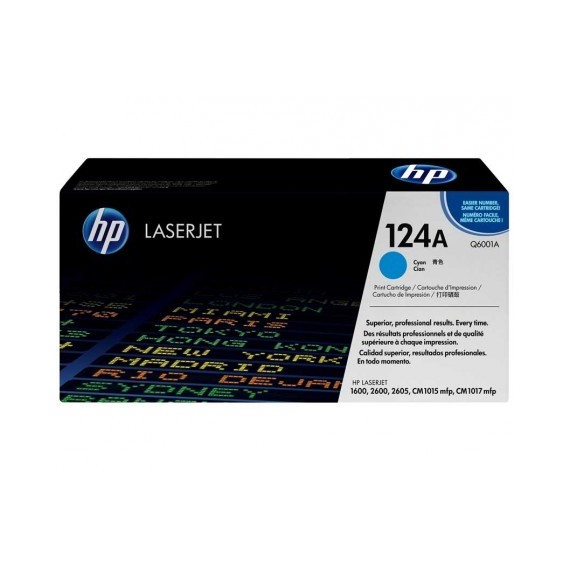 Toner HP Laserjet 124A Originale Cyan Q6001A