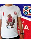 T-Shirt Equipe National  Russia 2018 Blanc