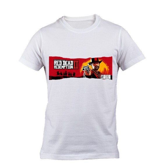 T-Shirt Red Dead Redemption Blanc