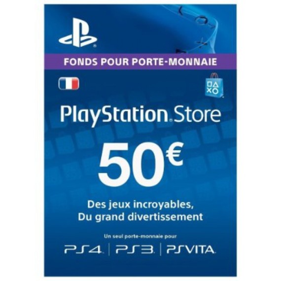 Carte PlayStation Store PS4 - 50 Euro