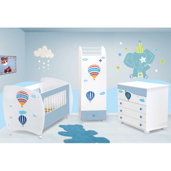 Chambre BAMBINO BLEU BLANC CHB02BL00