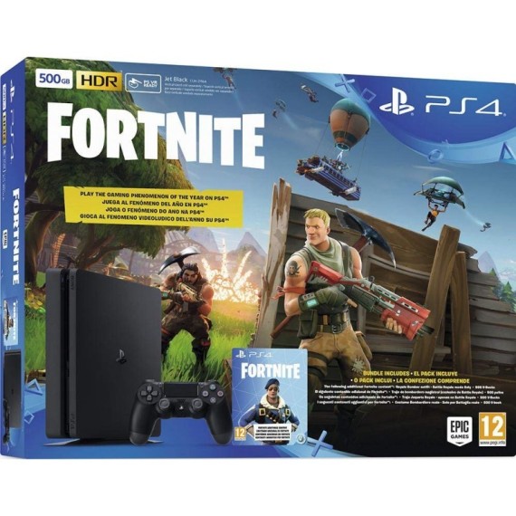 Console PS4 SONY 500Go Slim Noir + Jeu FORTNITE