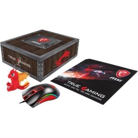 Pack MSI Souris Gamer + Porte Clé + Tapis  (957-1XXXXE-063)