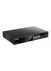 Switch D-Link 8 ports Gigabit 10/100/1000 - POE 1SFP + 1Gigabit (DGS-1010MP)