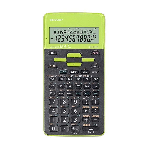 Calculatrice Scientifique EL-531THB-GR / vert