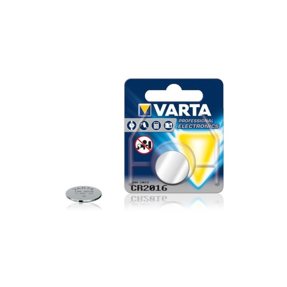 Pile électronique Bouton Varta LITHIUM 3V (CR2016)