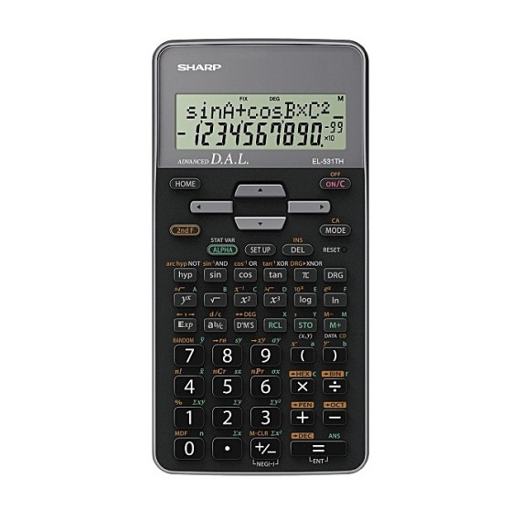 Calculatrice Scientifique Sharp Gris (EL-531TH-GY)