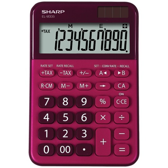 Sharp Calculatrice de bureau - EL-M335 (EL-M335B -RD)